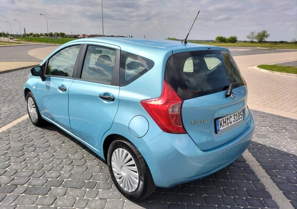 Nissan Note cena 28300 przebieg: 107000, rok produkcji 2014 z Gostyń małe 254